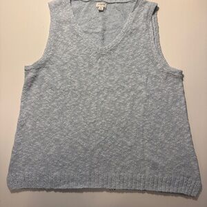 J. Crew V neck beach sweater tank, size XL -